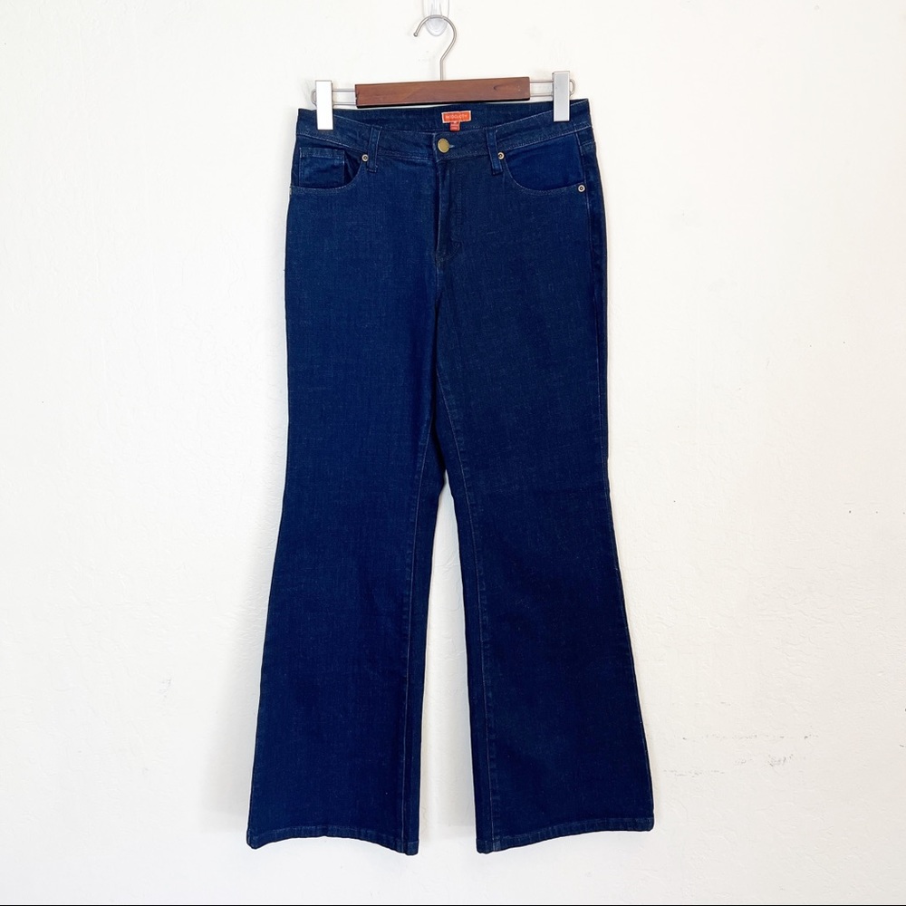 •MODCLOTH• Dark Wash Wide Leg Jeans Size Medium (6-8) - Picture 3 of 13